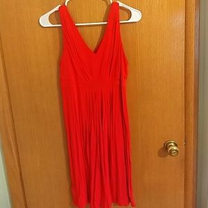 LOFT casual red dress